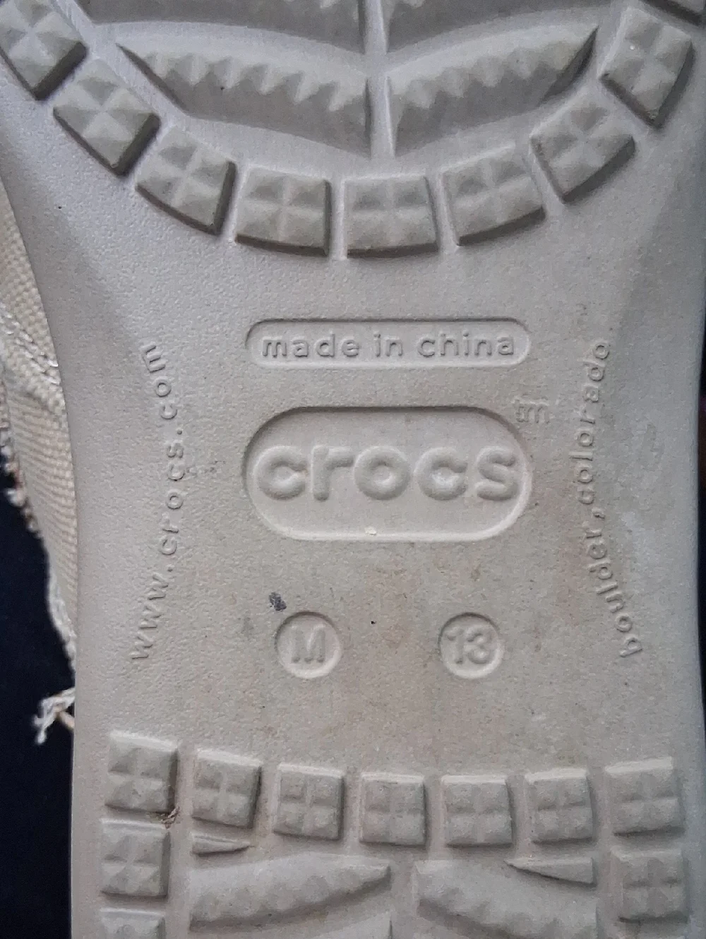 CROCS Kaleb Canvas Frayed Slip-On Loafers